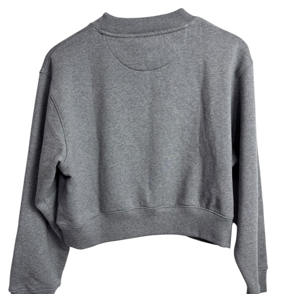 Gap x Cult Gaia Cropped Logo Sweatshirt Size Small NWT Gray - Picture 5 of 7